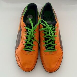 Puma Orange and Green Athletic Shoes